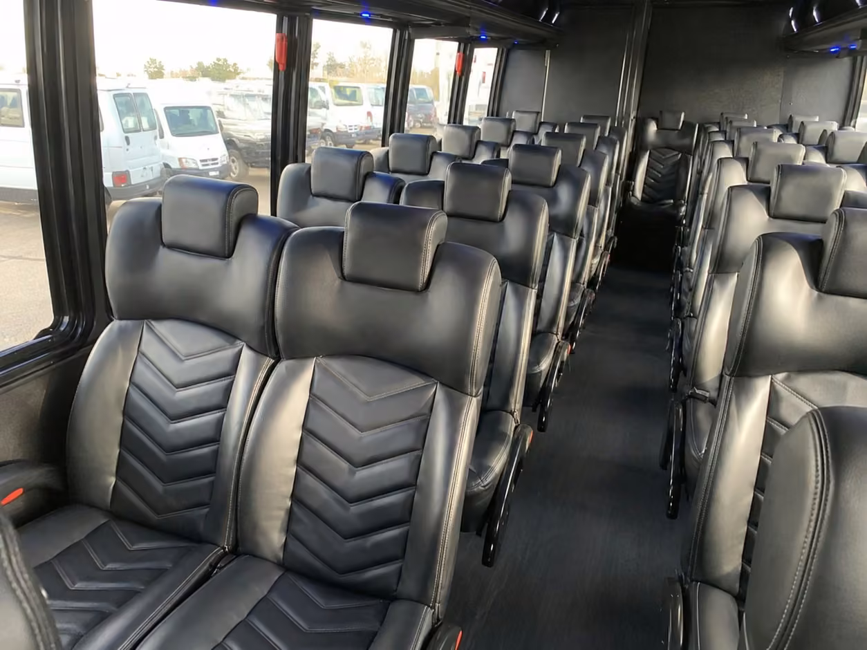 15 35 passenger minibus inside
