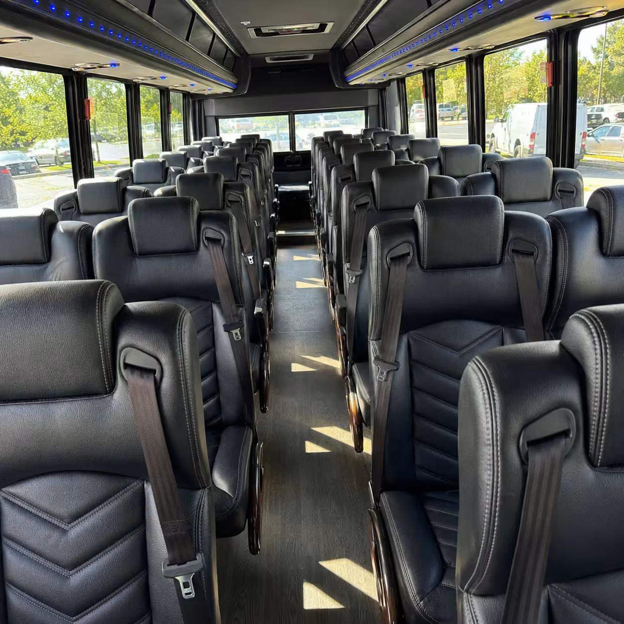 15 35 passenger minibus interior