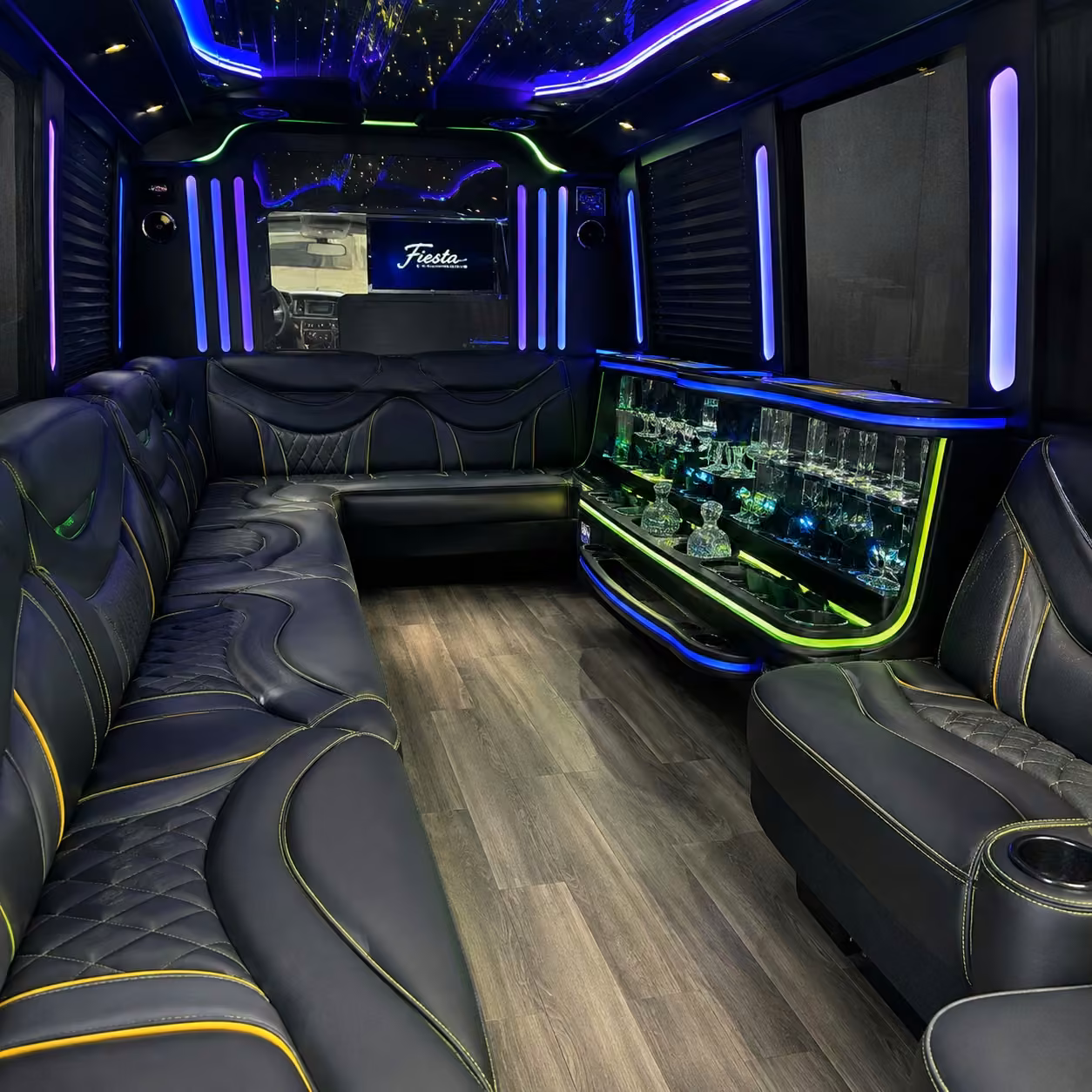 chrysler 300 limo inside