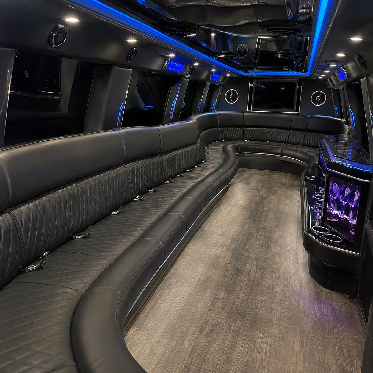 hummer limo inside