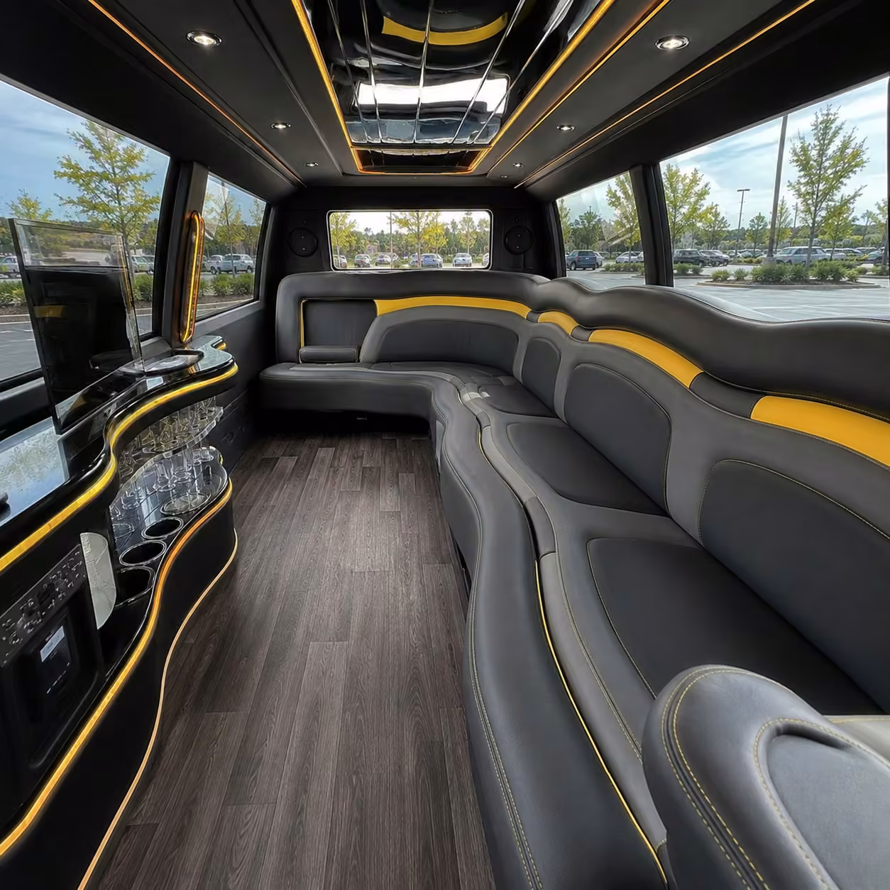 hummer limo interior